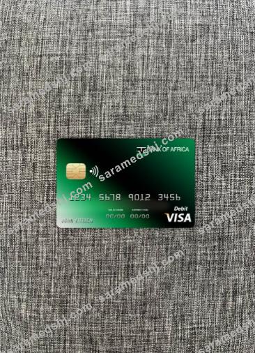 Burundi Africa bank visa card photolook front